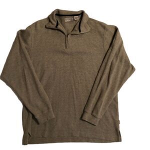 Natural Issue Men’s Gray Qtr Zip Sweater Sz M